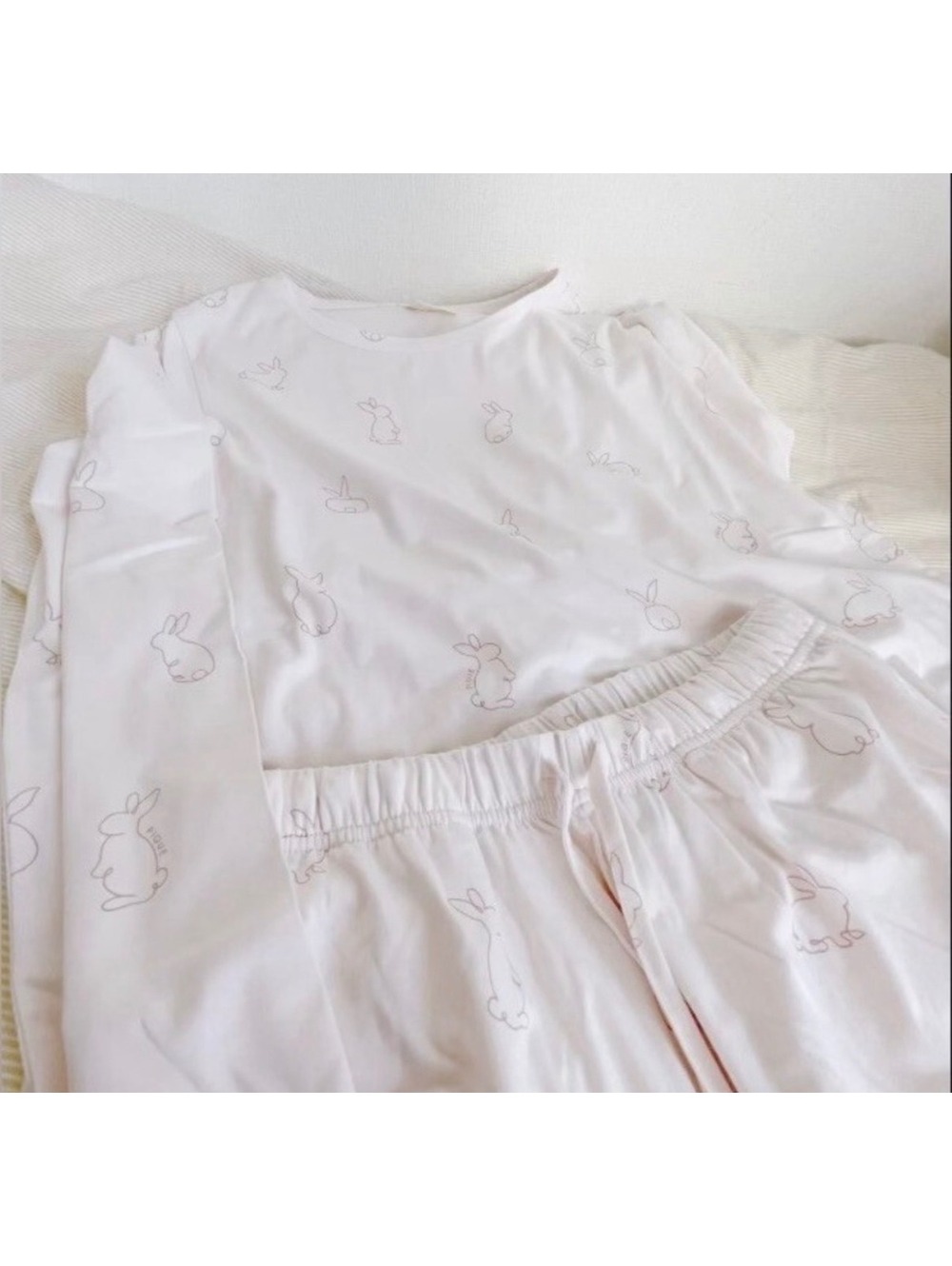 Gelato Pique Bunny Pajama Set